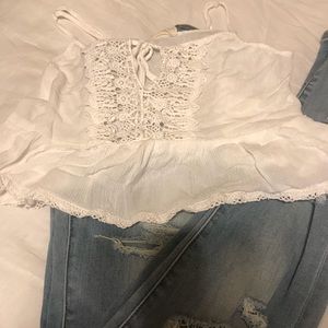 Flirty BOHO cropped cami